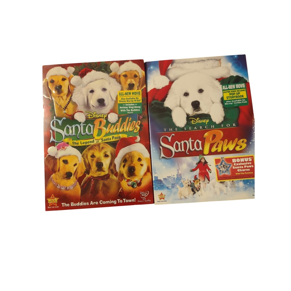 Disney Santa Buddies & The Search for Santa‎ Paws DVD Holiday 2-Movie Lot